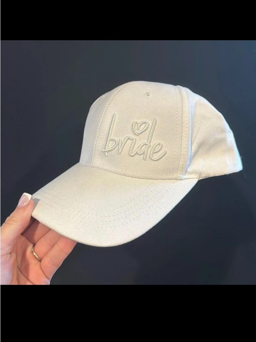 Bride Embroidered Baseball Cap